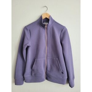 Skechers SKECHCLOUD Hoodless Hoodie For Her Size XS Purple Full‎ Zip Pockets